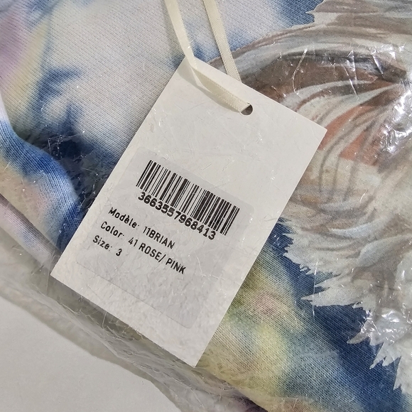 Free People Paul & Joe Brian Tie Dye Kitty Sweatshirt - Picture 8 of 8
